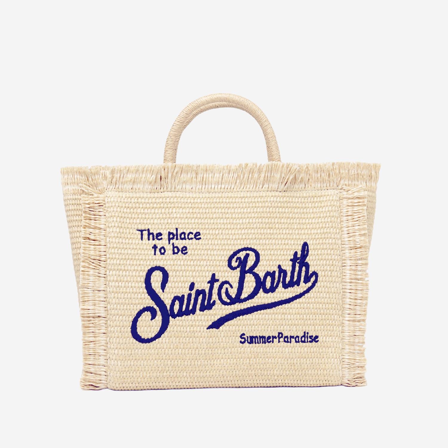 BORSA COLLETTE IN PAGLIA COL0017 00895L MC2 SAINT BARTH 