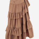 Gonna a balze in popeline di cotone CH26UJU53144 26U CHLOE 