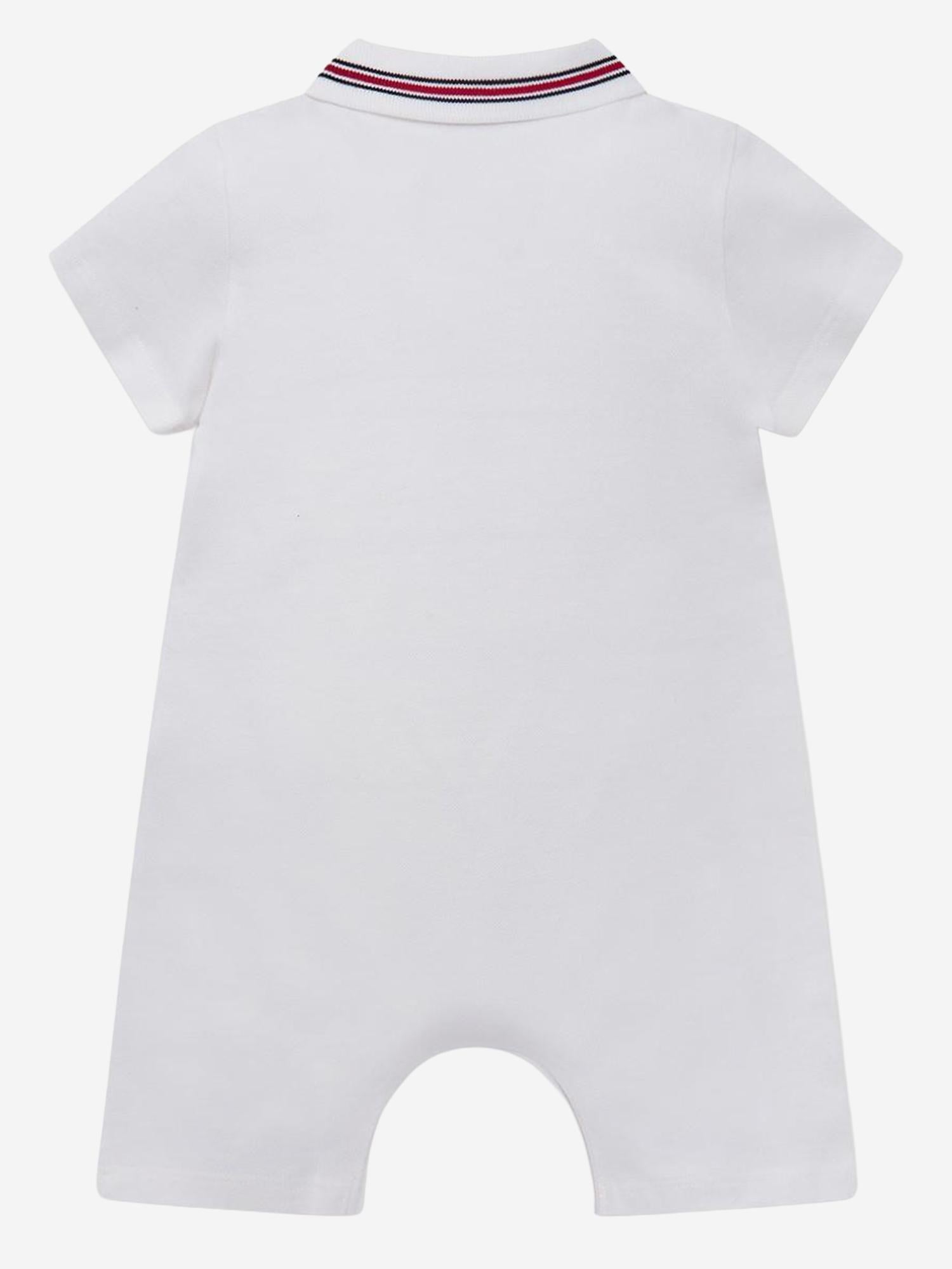 TUTINA IN PIQUET DI COTONE CON FINITURE TRICOLORE 8l000068496F 034 MONCLER ENFANTS 