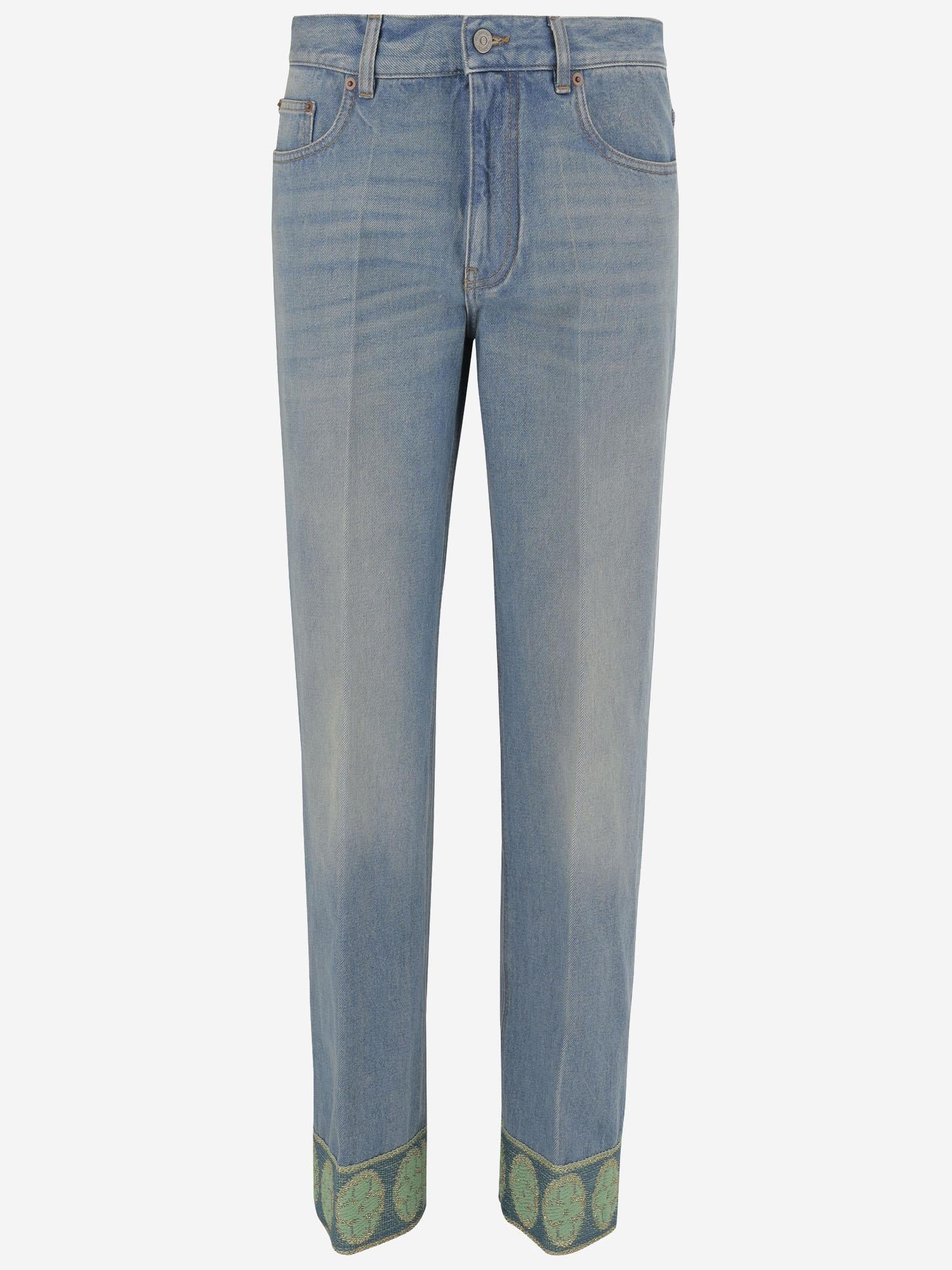 JEANS IN DENIM CON BORDI IN JACQUARD 6B3DD18X94V 558 VALENTINO 