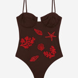 COSTUME INTERO CON RICAMI MARINI MEDE002 08586L MC2 SAINT BARTH 