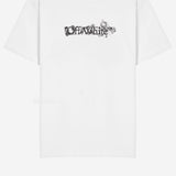 T-SHIRT IN COTONE CON LOGO 44MAA027S26J007100 1000 OFF-WHITE 