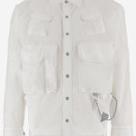 CAMICIA IN MISTO COTONE CON TASCHE MULTIPLE 5746183053 031 AND WANDER 