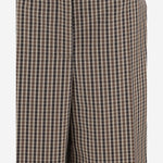 PANTALONI CORTI IN LANA CON MOTIVO QUADRI J02KA0353 J40271242 JIL SANDER 
