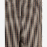 PANTALONI CORTI IN LANA CON MOTIVO QUADRI J02KA0353 J40271242 JIL SANDER 