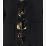 GIACCA IN MISTO LANA CON DETTAGLI RUCHES 7B3CE4M0 7LV0NO VALENTINO 