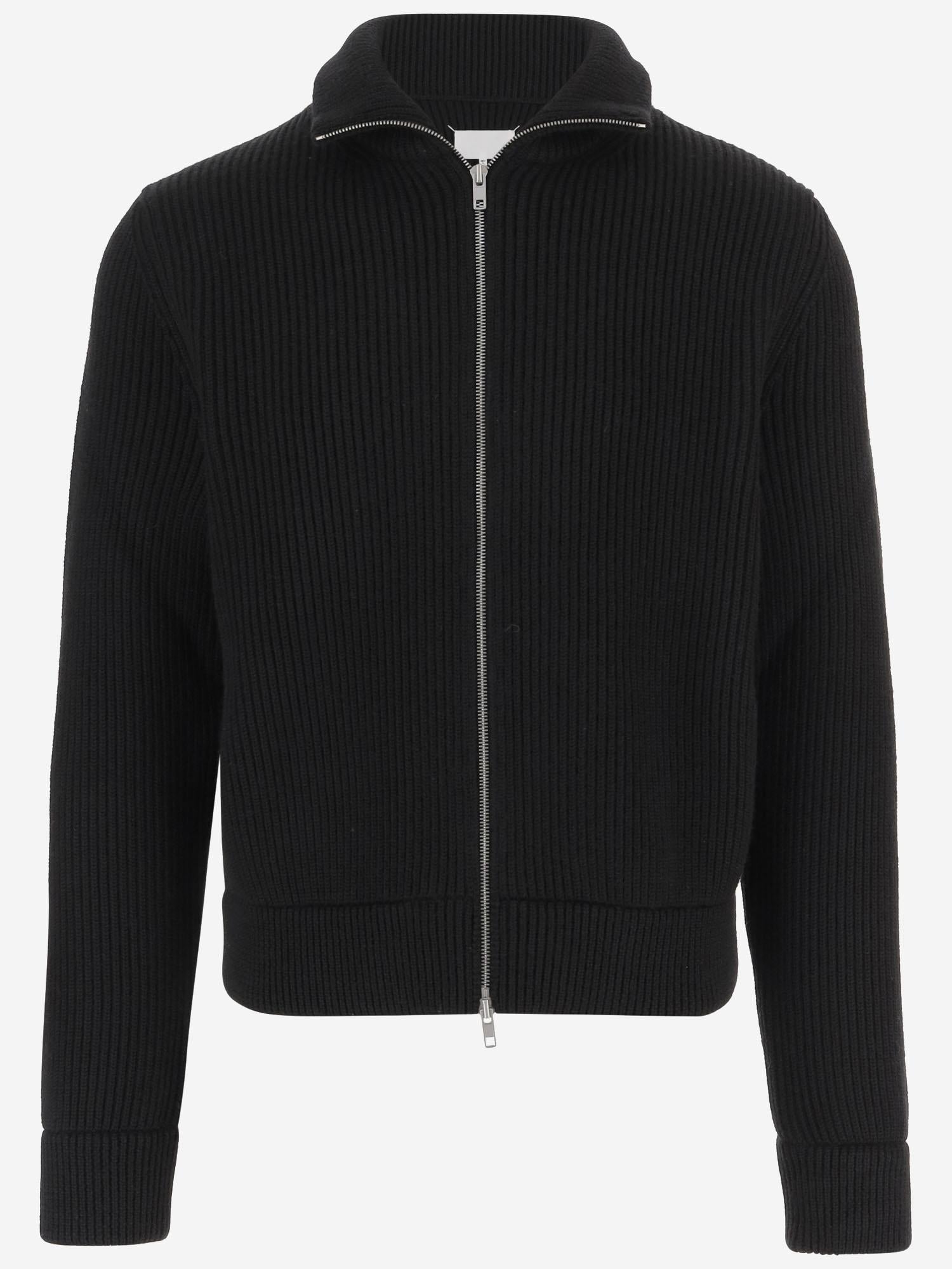 MAGLIONE A COSTE IN LANA VERGINE S67HP0032 M13181900 MAISON MARGIELA 