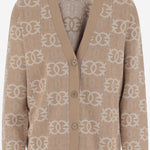 MAGLIA LOVE BIRDS IN MISTO VISCOSA 106042 A2YDC4Z PINKO 