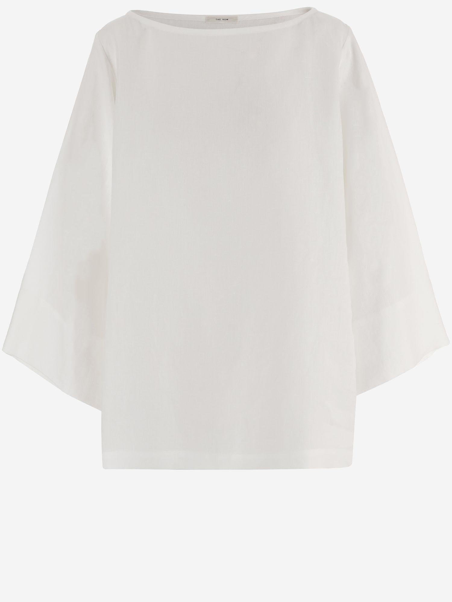 TOP JUNIA IN LINO 10843W4357 WHT THE ROW 