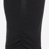 GONNA IN VISCOSA CON ARRICCIATURA 8B0KG05Z A8N0NO VALENTINO 