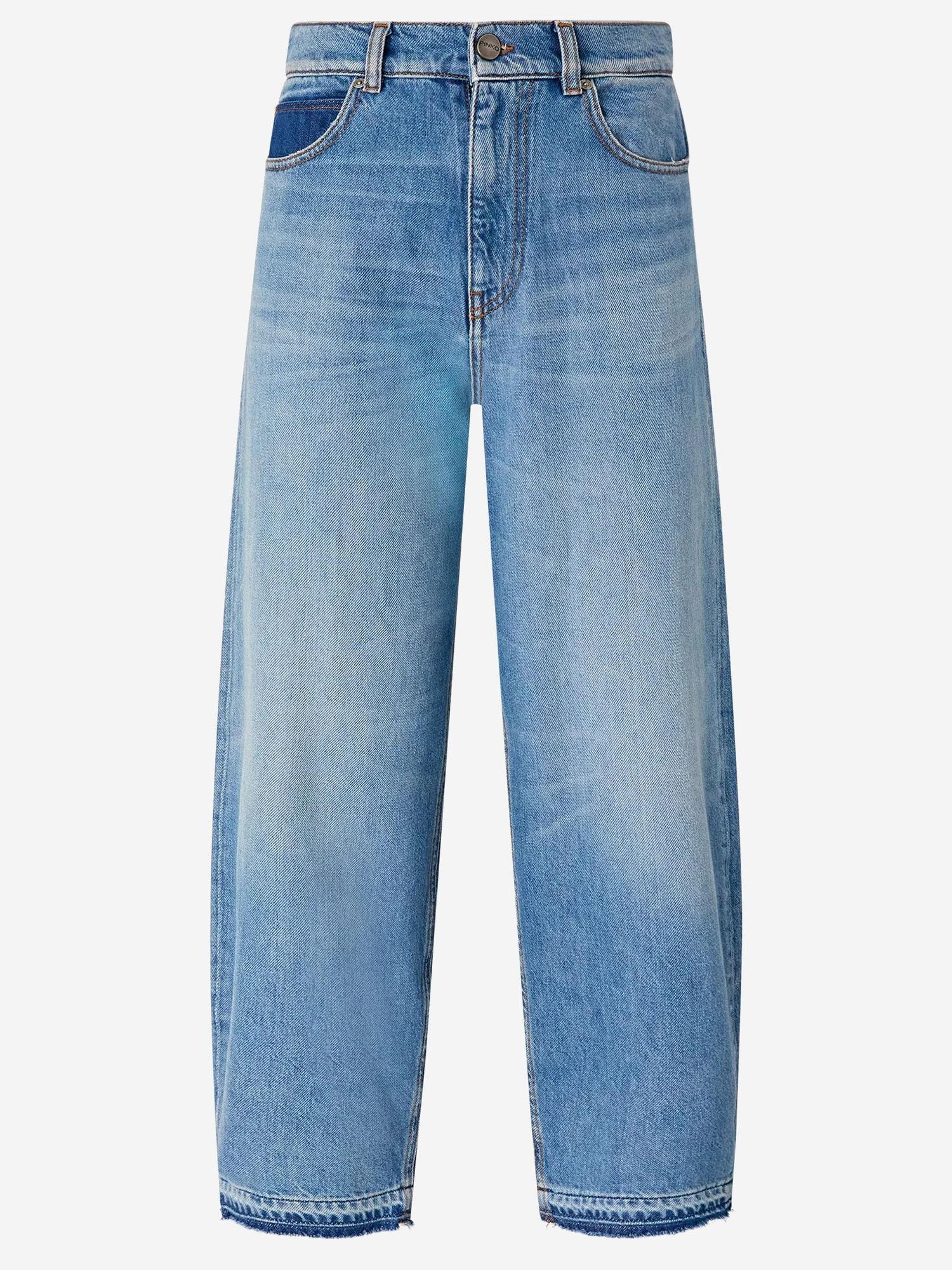 JEANS BALLOON FIT CON SCOLORITURE 103857 A341PJF PINKO 