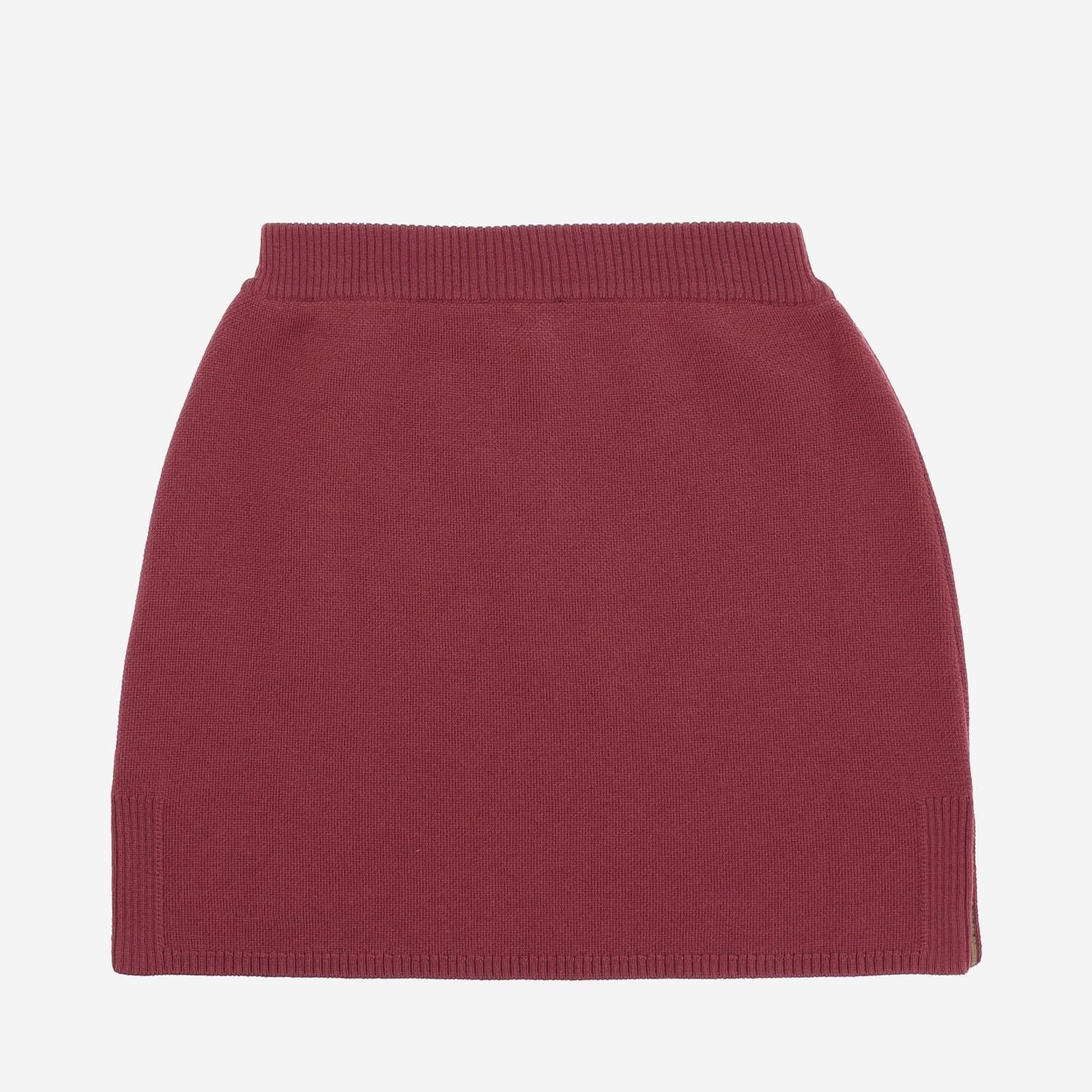 GONNA IN LANA CON LOGO JFG234 AUKUF1SAY FENDI KIDS 