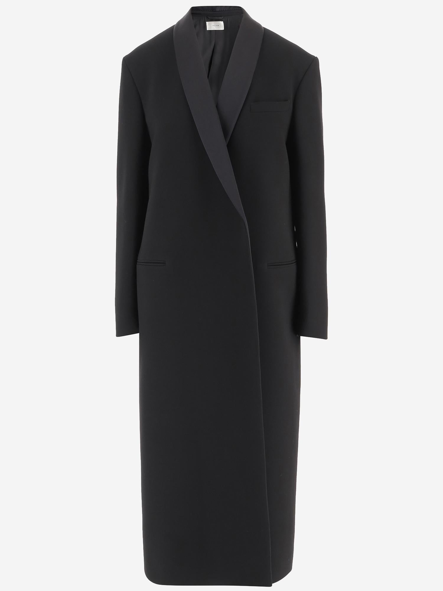 CAPPOTTO ERDENE IN LANA VERGINE 10613W2893 BLK THE ROW 