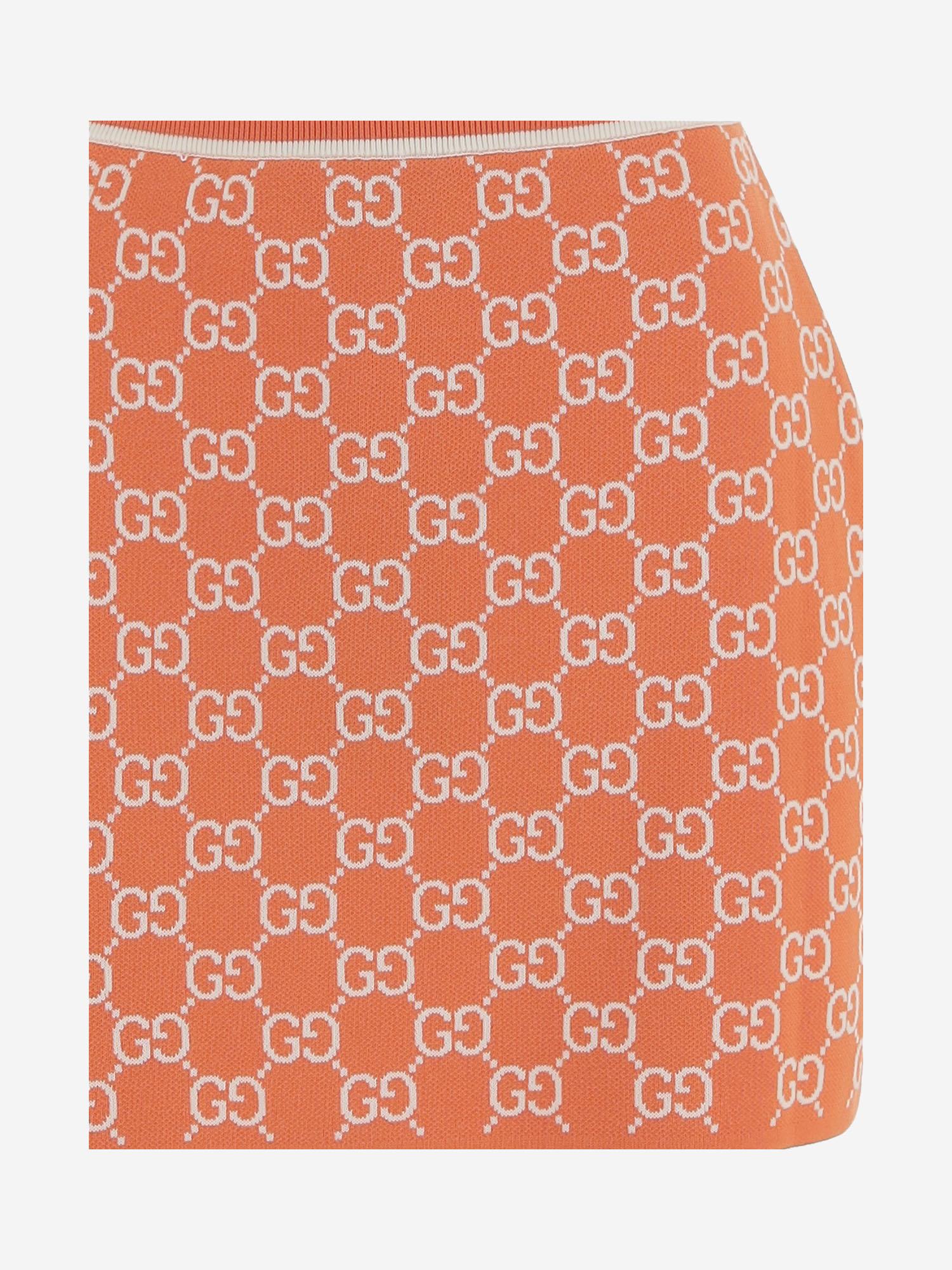 GONNA IN COTONE CON MOTIVO GG 856264 XKE0M6027 GUCCI 