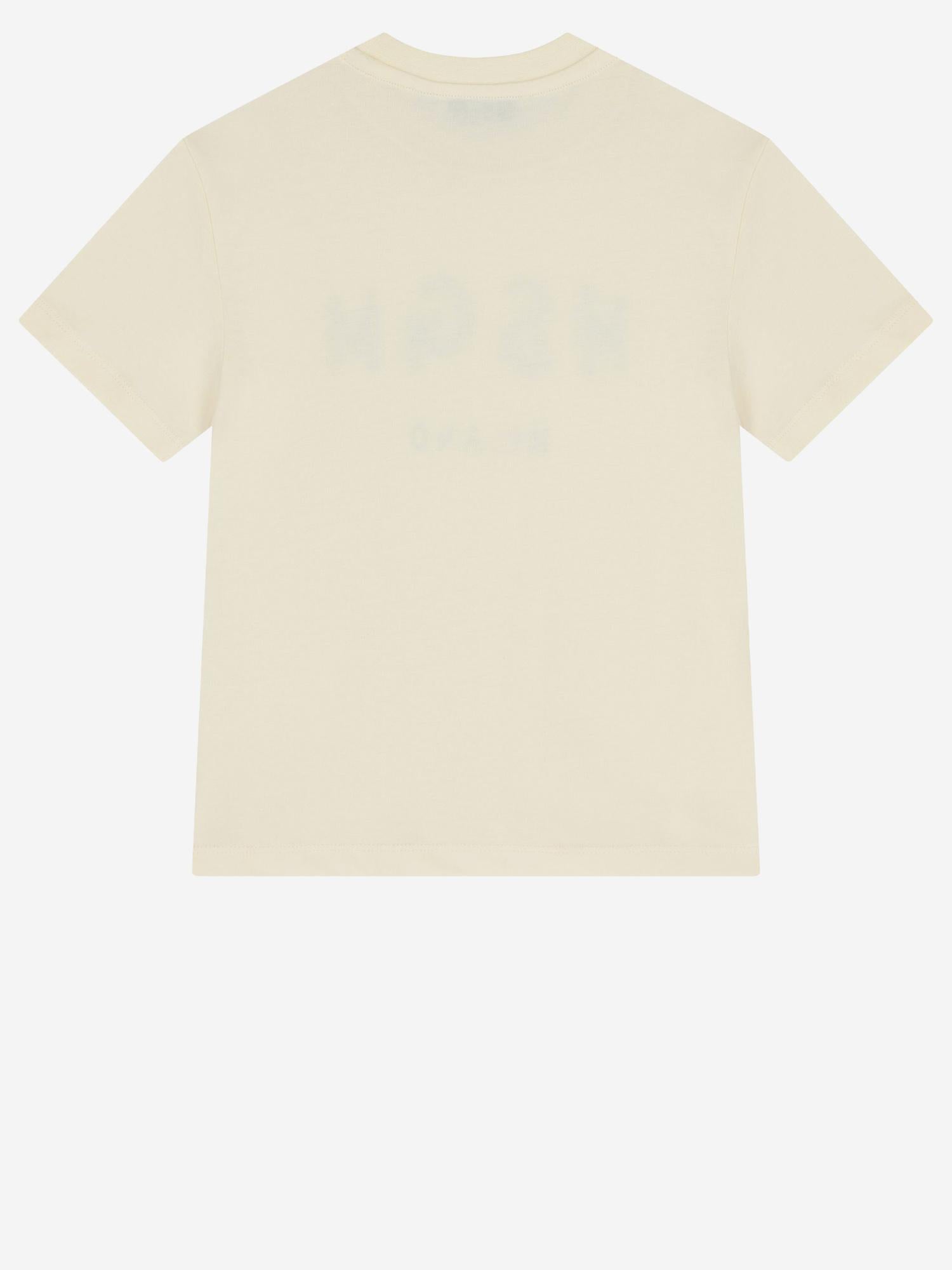 T-SHIRT IN COTONE CON LOGO S6MSJUTH001 013 MSGM KIDS 