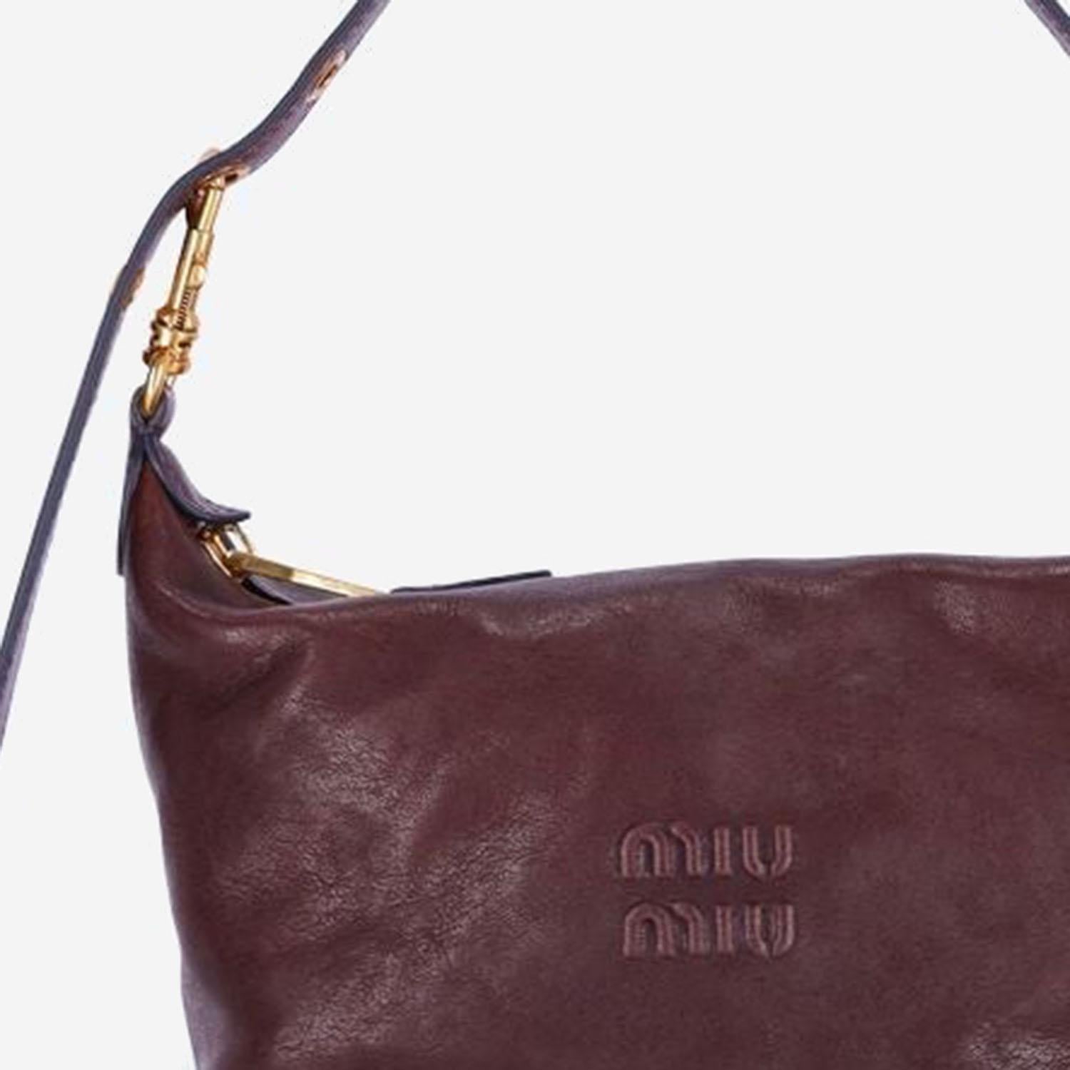 POCHETTE IN NAPPA CON LOGO 5NE841 AEFXF0NBL MIU MIU 