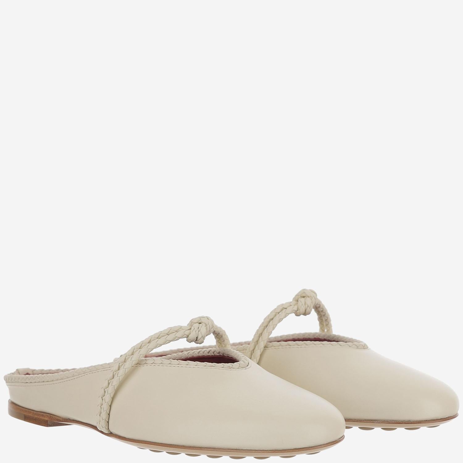 MULES ROSA IN PELLE 855863 VBSD09031 BOTTEGA VENETA 