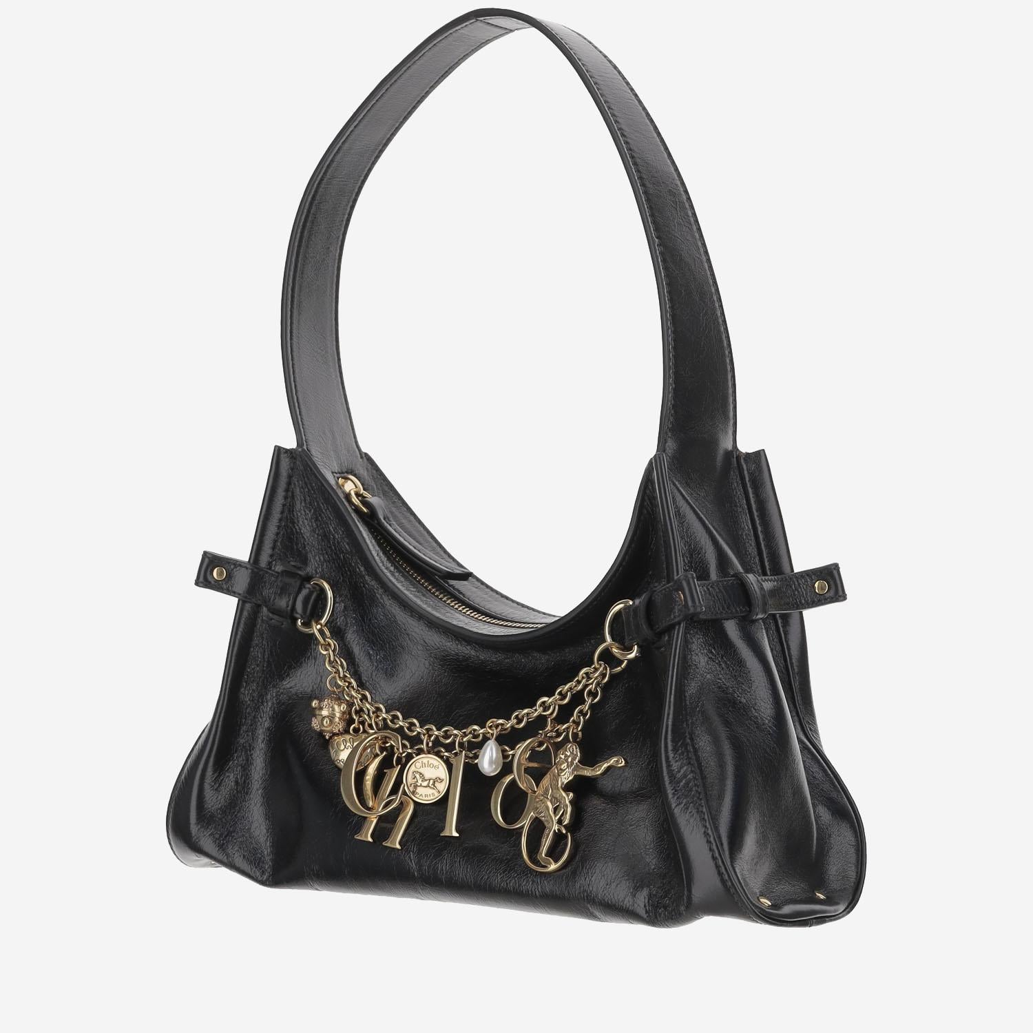 BORSA A SPALLA IN PELLE LUCIDA CH25AS872P60 001 CHLOE 