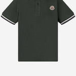 polo in cotone VERDE 8A000128496W 830 MONCLER ENFANTS 