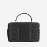 BORSA VANITY IN PELLE CON MOTIVO TRAPUNTATO 106348 A0GKZ99Q PINKO 