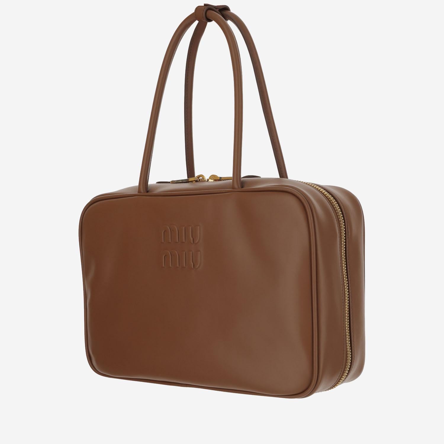 BORSA BEAU IN PELLE 5BB117 2CRWF0046 MIU MIU 