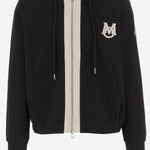 MAGLIA IN COTONE CON ZIP E CAPPUCCIO 8G00019 899V4999 MONCLER 