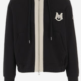 MAGLIA IN COTONE CON ZIP E CAPPUCCIO 8G00019 899V4999 MONCLER 