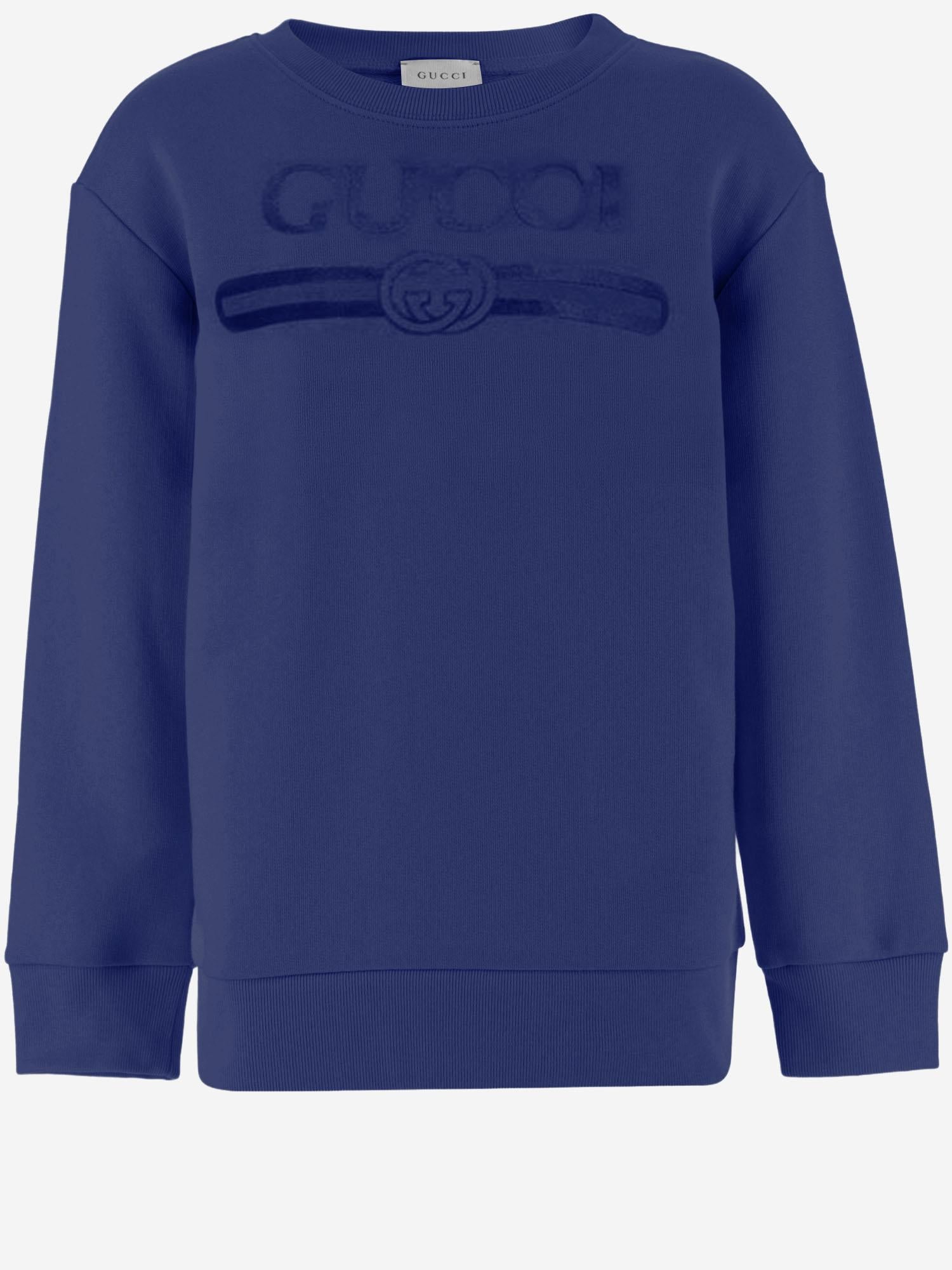 FELPA IN COTONE STRETCH CON LOGO 849011 XJHO64118 GUCCI KIDS 