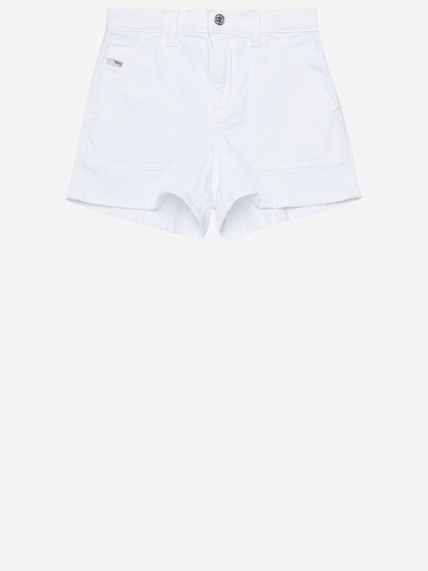 SHORTS PINTYX JJJ IN COTONE STRETCH J02560 KXBR6K100 DIESEL KIDS 