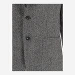 GIACCA MONOPETTO IN TWEED DI LANA 1SMC22K 630007N1295 TAGLIATORE 
