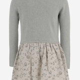 ABITO IN LANA E COTONE CON COLLETTO ARRICCIATO W05GDRK00002 590B BONPOINT KIDS 