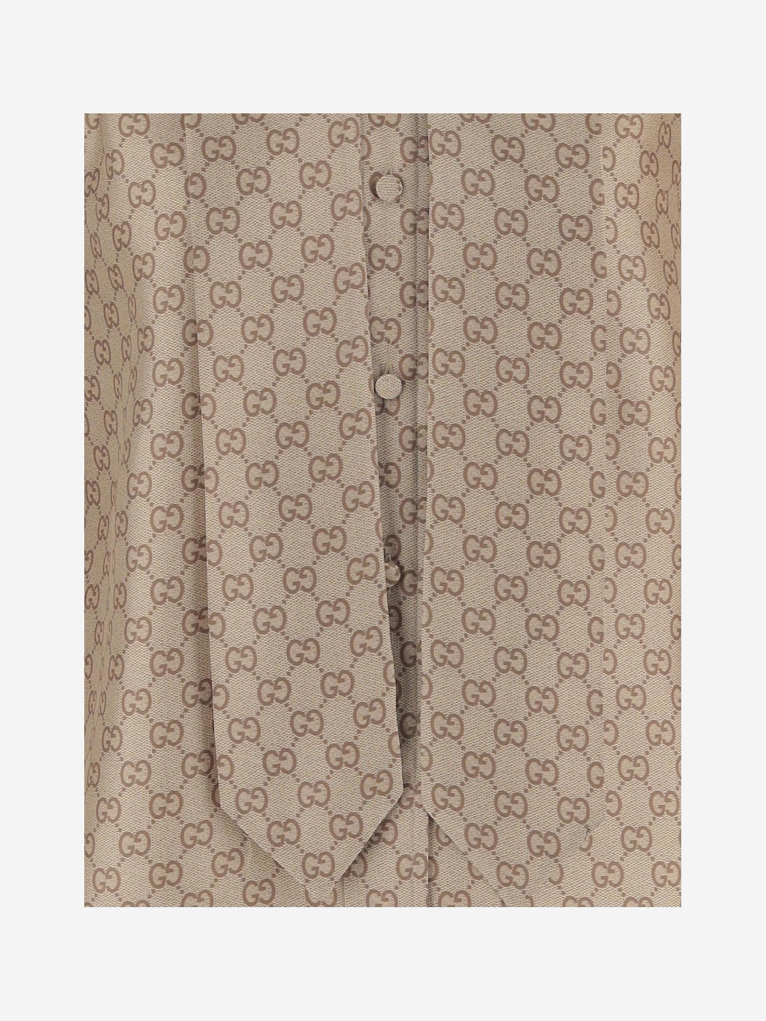 CAMICIA GG IN SETA CON FIOCCO 860513 ZAUUN2072 GUCCI 