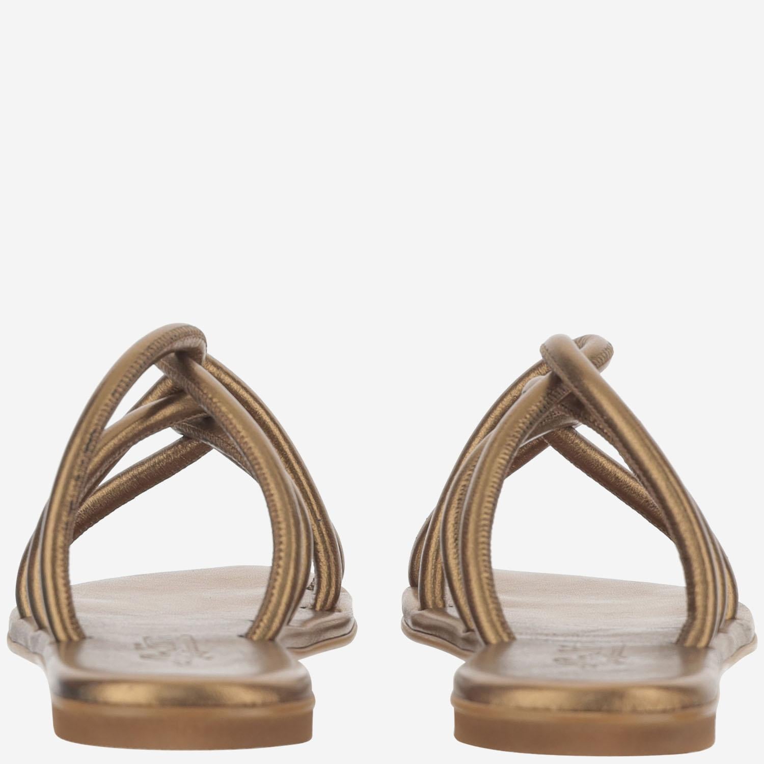 SANDALI IN PELLE TASO TUB BRONZO KIMA 