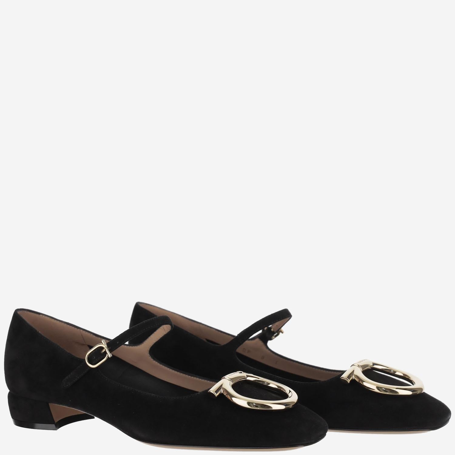 BALLERINE IN PELLE MARRY 001NEROAMARETTINERO SALVATORE FERRAGAMO 