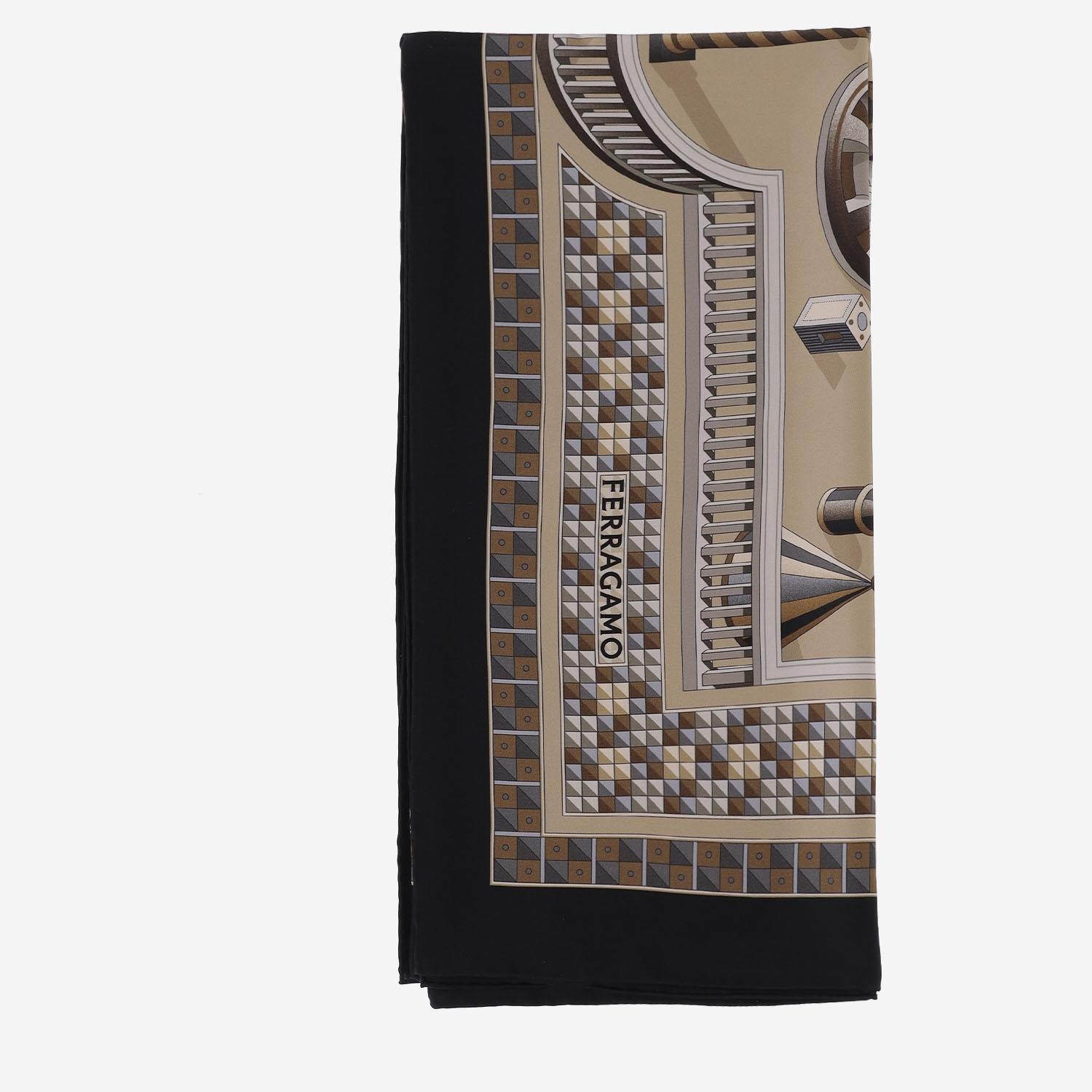 FOULARD IN SETA CON STAMPA NADIR 310197 009 SALVATORE FERRAGAMO 