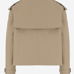 Giacca trench cropped in cotone 8115792 HONEY BURBERRY 