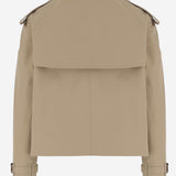 Giacca trench cropped in cotone 8115792 HONEY BURBERRY 