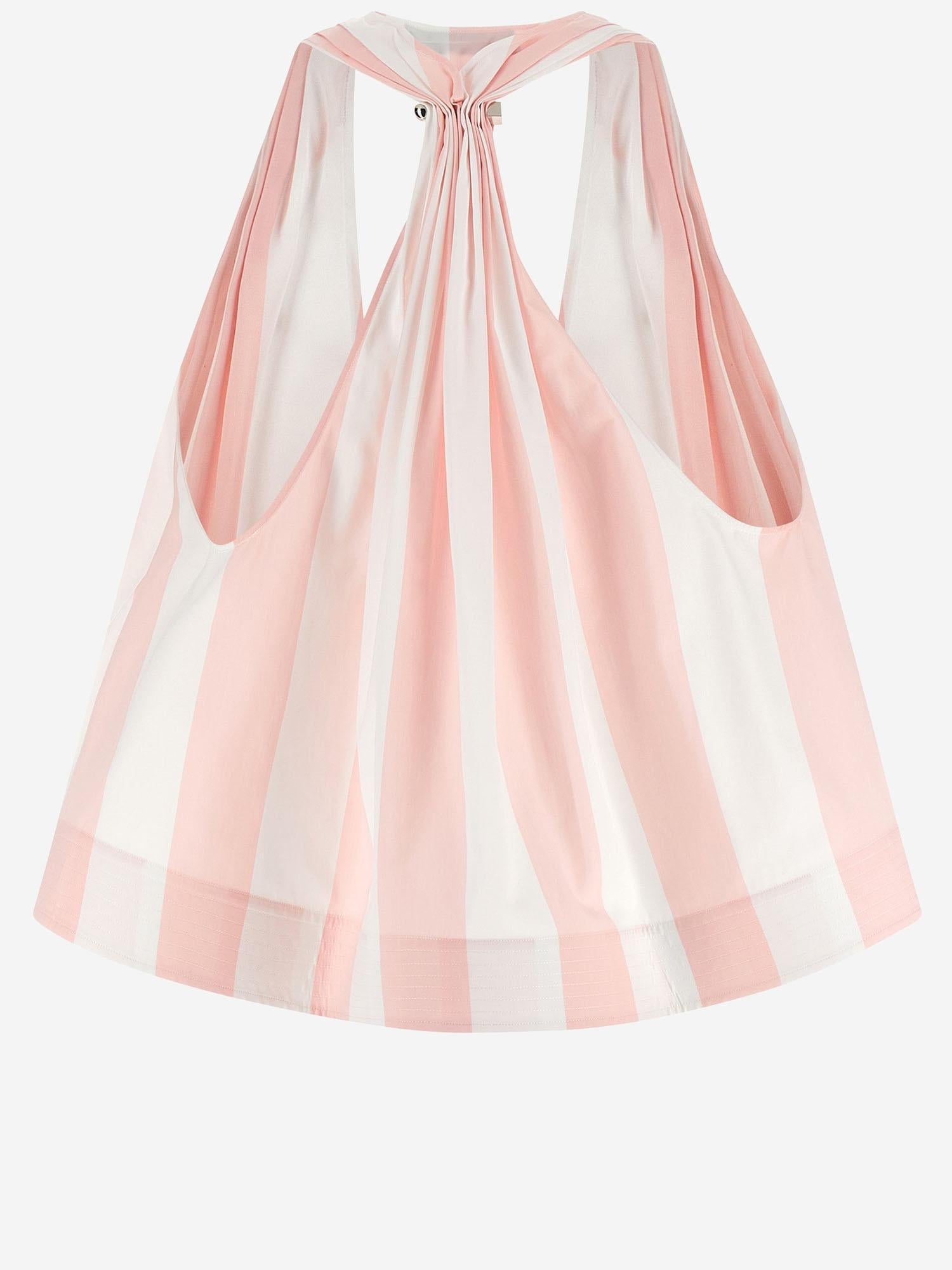 TOP IN COTONE CON MOTIVO A RIGHE TOW00115AW00796 4LS JACQUEMUS 