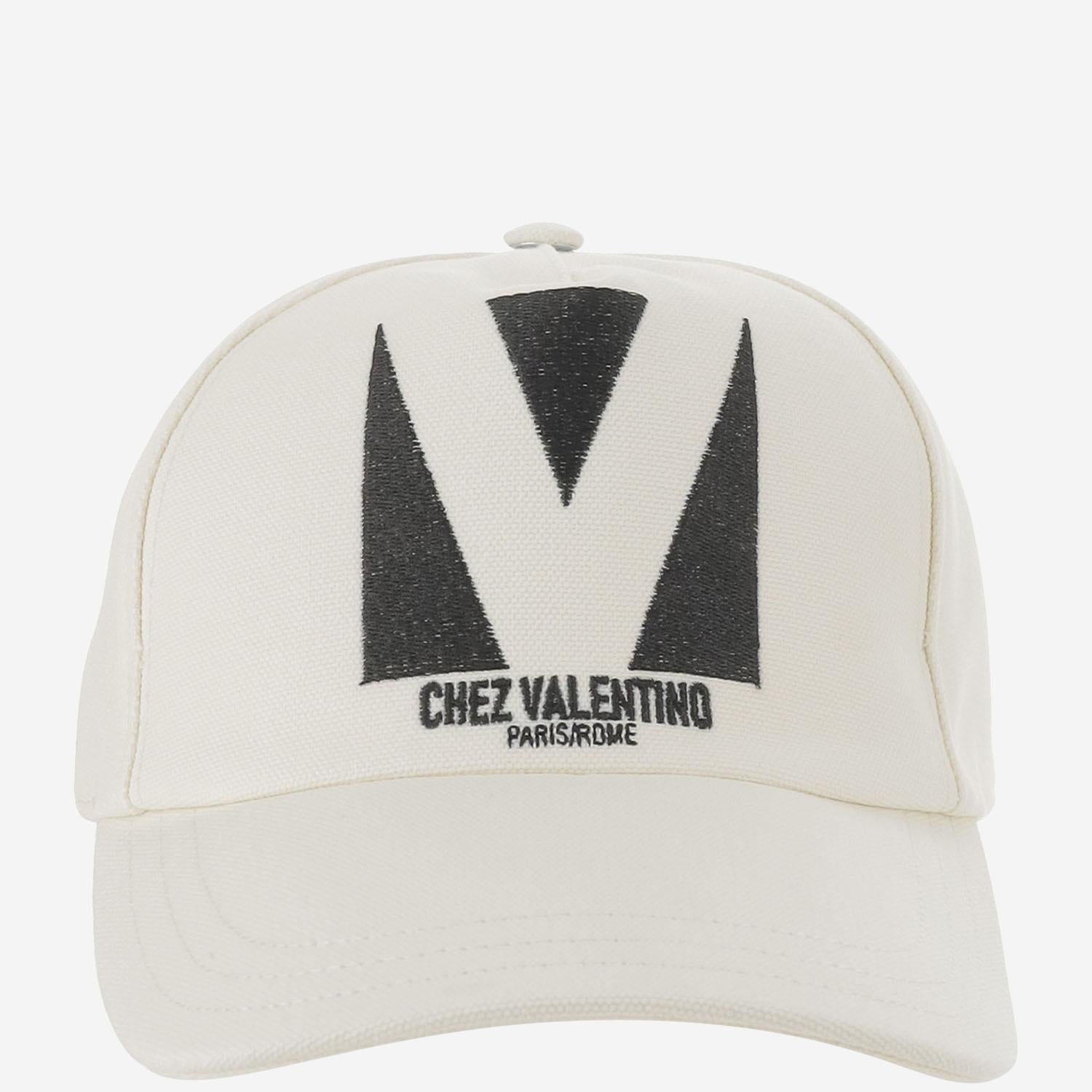 CAPPELLO DA BASEBALL CHEZ VALENTINO IN COTONE CON RICAMO 6Y2HDA41WGJ 0AN VALENTINO GARAVANI 