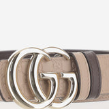 CINTURA IN PELLE REVERSIBILE CON MOTIVO GG 847131 AAFYB5745 GUCCI 