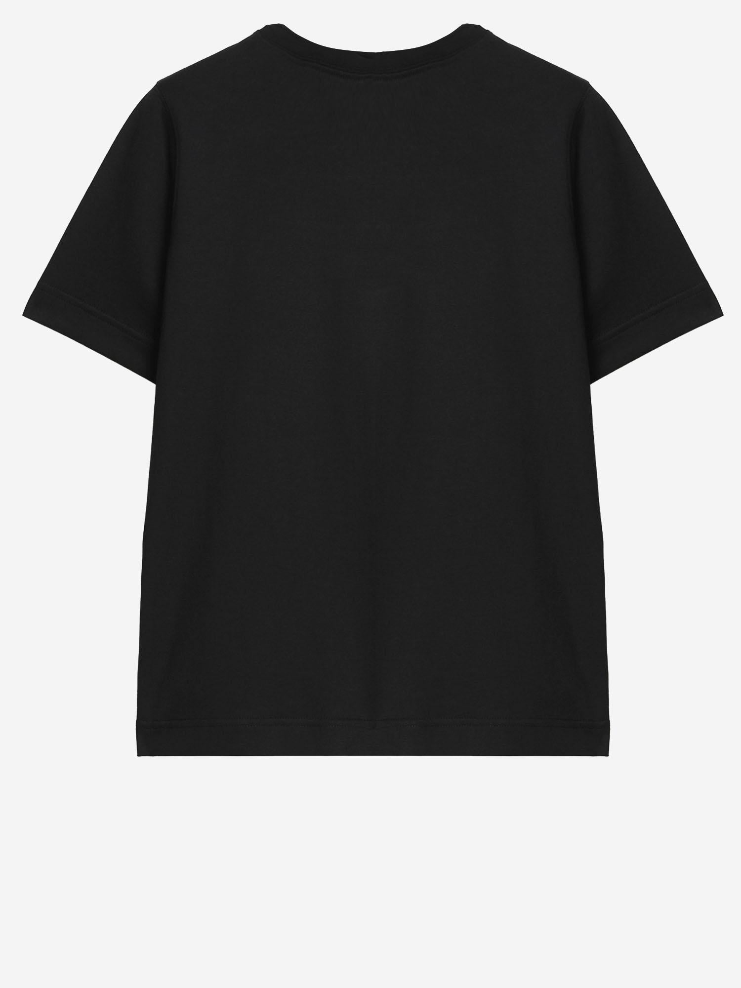 T-SHIRT IN COTONE CON LOGO 8118977 BLACK BURBERRY 