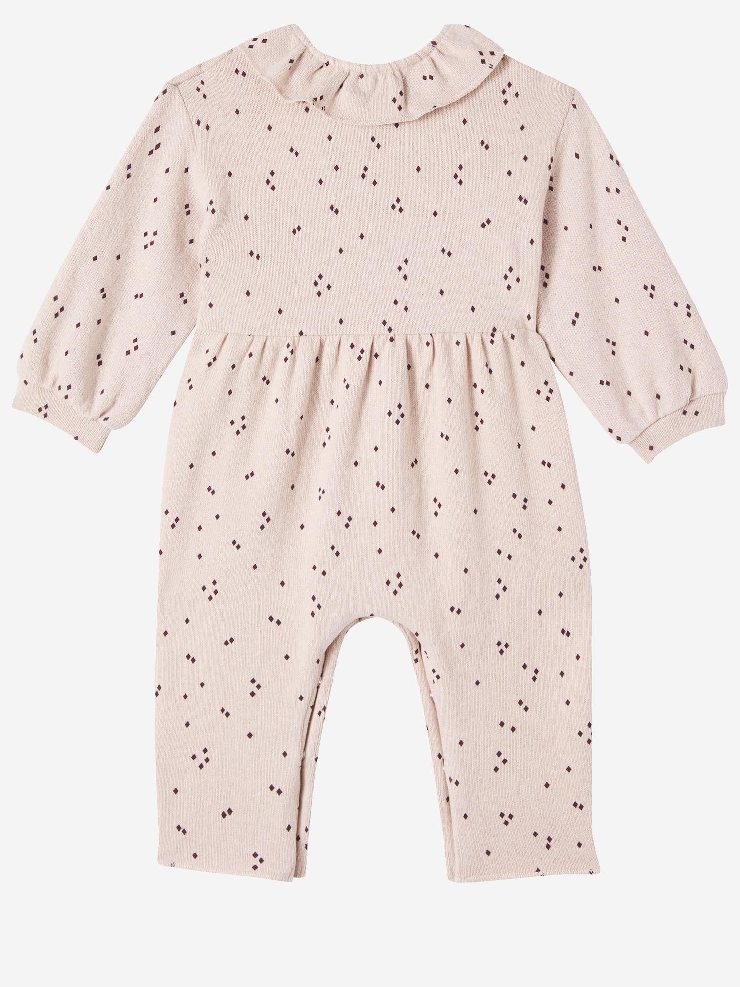 BODY IN MISTO COTONE STRETCH E FANTASIA PUNTINATA 25W169 NUDE 1+ IN THE FAMILY KIDS 