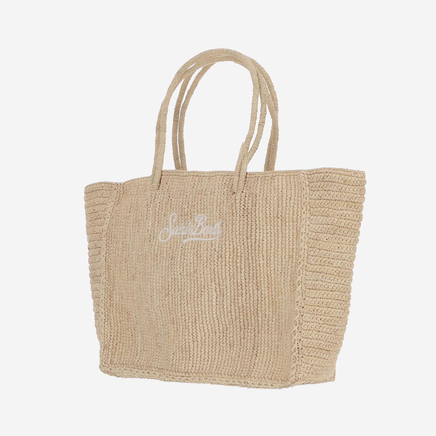 BORSA A MANO IN RAFIA CON LOGO HAND001 00222L MC2 SAINT BARTH 
