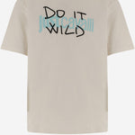 T-SHIRT IN COTONE CON STAMPA 80OAHT09 CJ500004 JUST CAVALLI 
