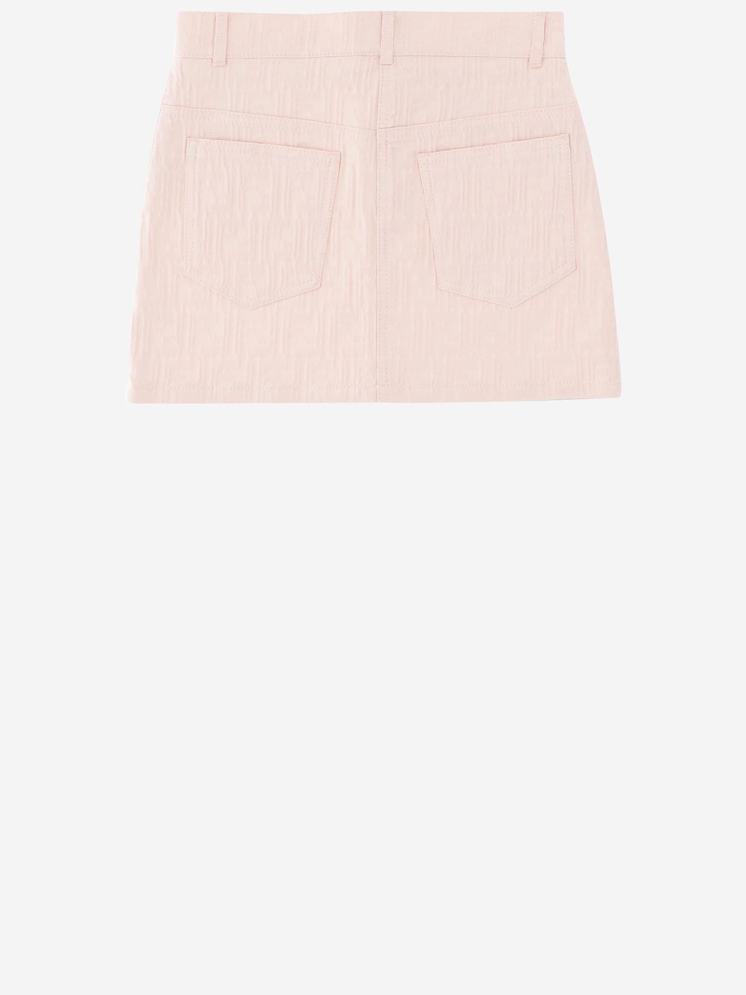 GONNA IN MISTO COTONE STRETCH JFE203 AVW1F1UL9 FENDI KIDS 