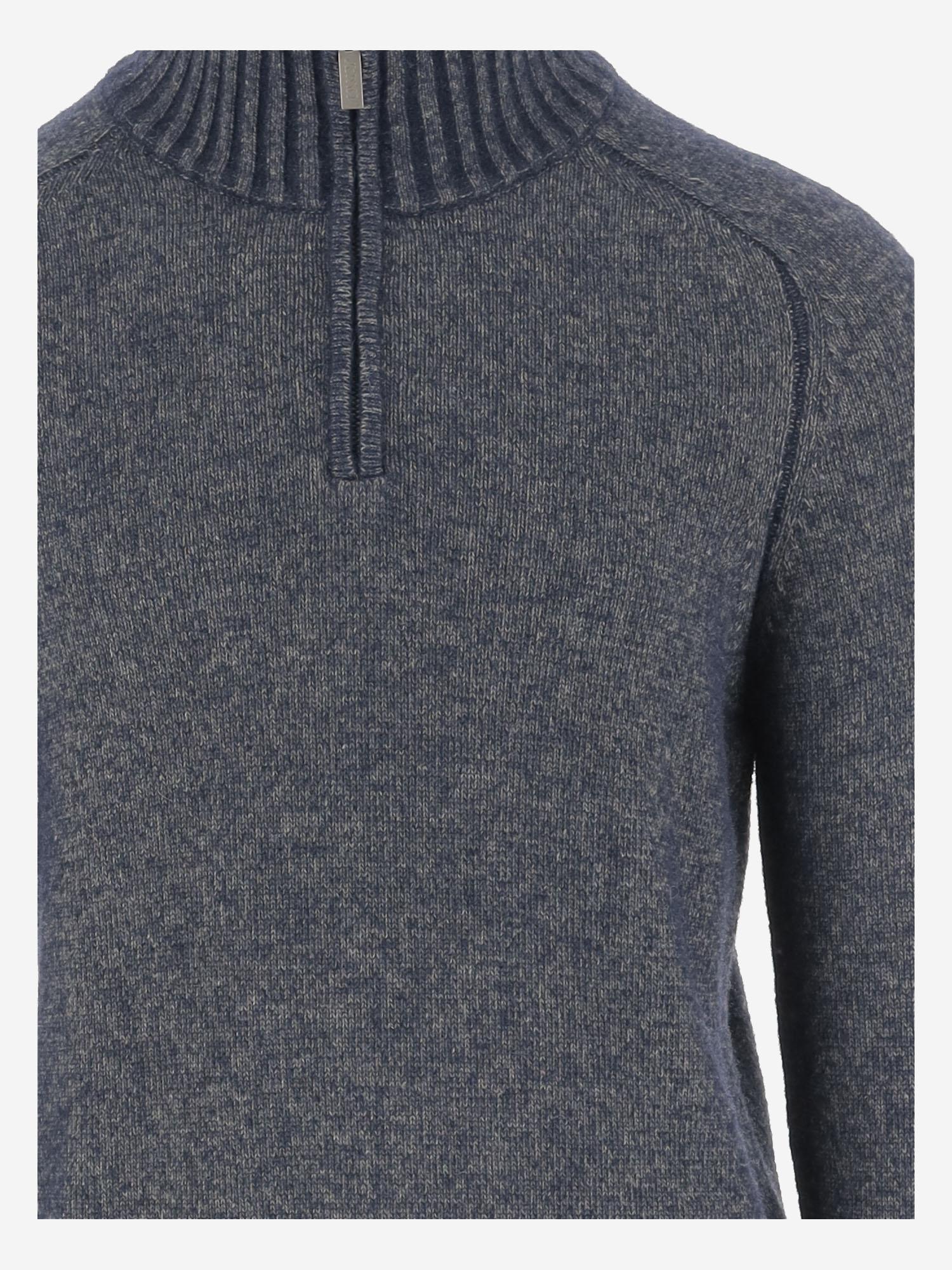 MAGLIA IN MISTO LANA CON ZIP AL COLLO K4138JW KBC K-WAY 