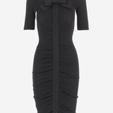 ABITO IN VISCOSA CON FIOCCO 8B0KD15L A8N0NO VALENTINO 