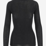 MAGLIA IN CASHMERE E SETA A COSTE W25613 0900 SASUPHI 