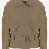 GIACCA CON CINTURA IN NYLON 866196 YZ9GH2576 SAINT LAURENT 