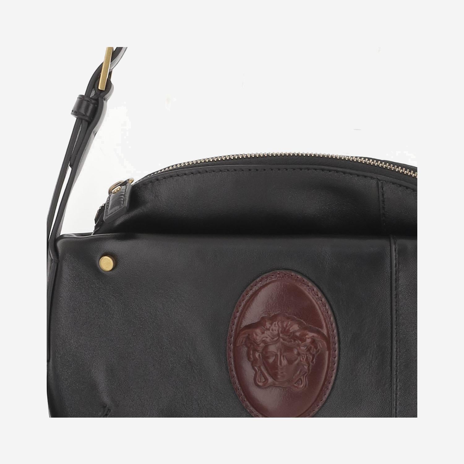BORSA A TRACOLLA IN PELLE CON LOGO MEDUSA 1025028 1A174492B0AJ VERSACE 